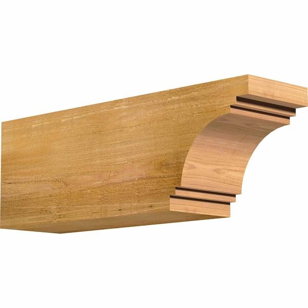Ekena Millwork Pescadero Rough Sawn Rafter Tail, Western Red Cedar, 6"W x 8"H x 24"L RFT06X08X24PEC00RWR - main